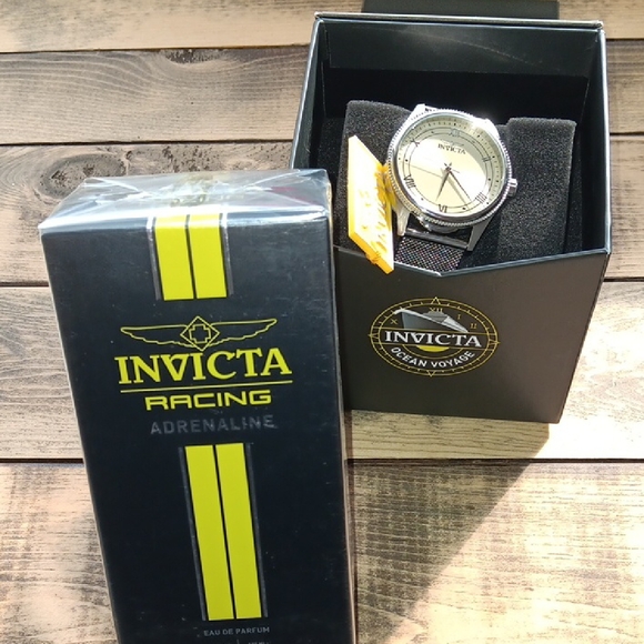 Invicta Men's Watch - Silver and Cream Dial